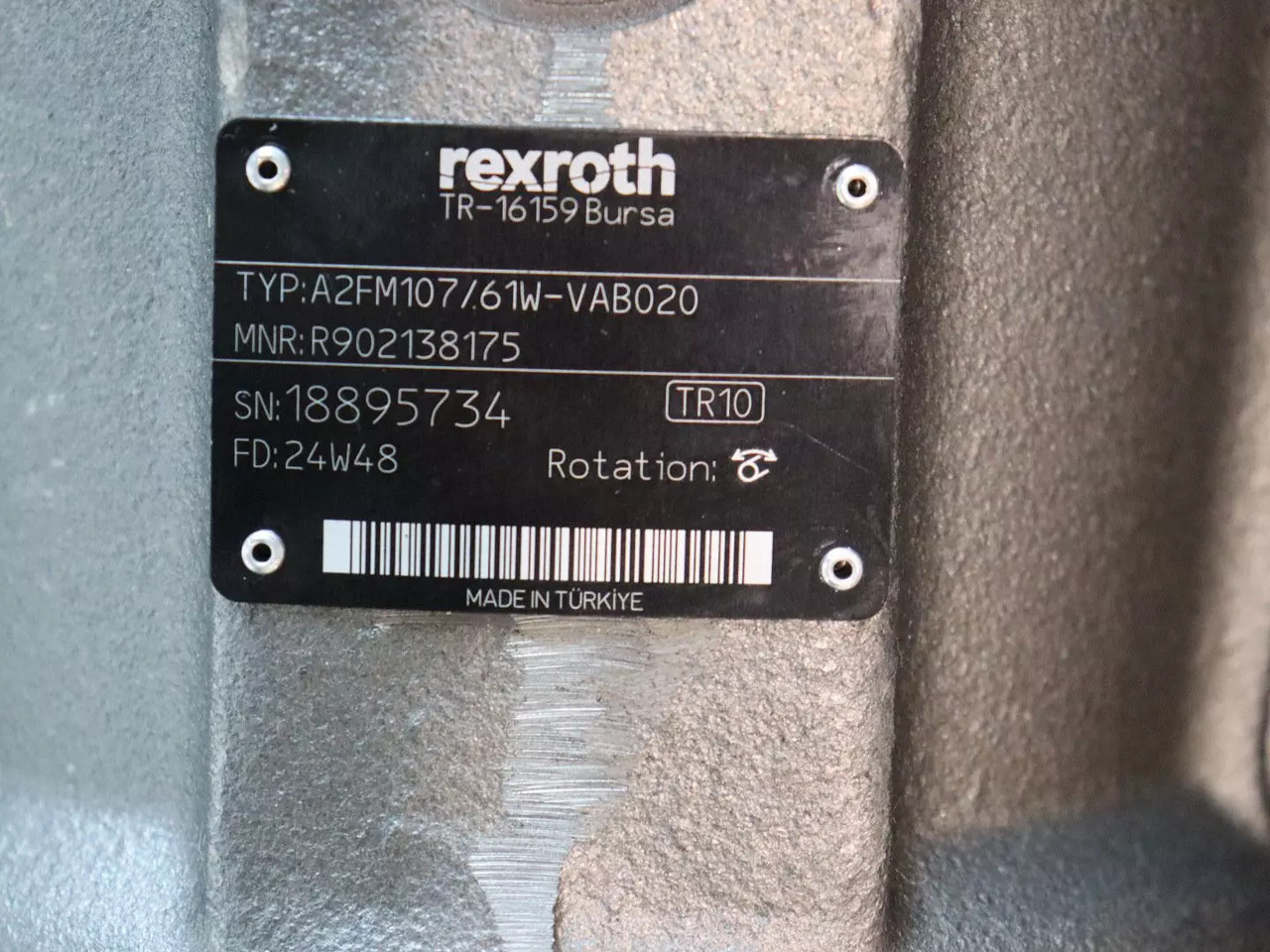 REXROTH A2FM107/61W-VAB020 - Motor hidráulico para Maquinaria de construcción: foto 5 REXROTH A2FM107/61W-VAB020 - Motor hidráulico para Maquinaria de construcción: foto 5