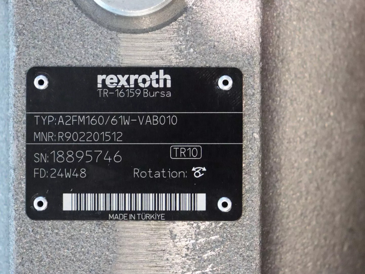 REXROTH A2FM160/61W-VAB010 - Motor hidráulico para Maquinaria de construcción: foto 3 REXROTH A2FM160/61W-VAB010 - Motor hidráulico para Maquinaria de construcción: foto 3
