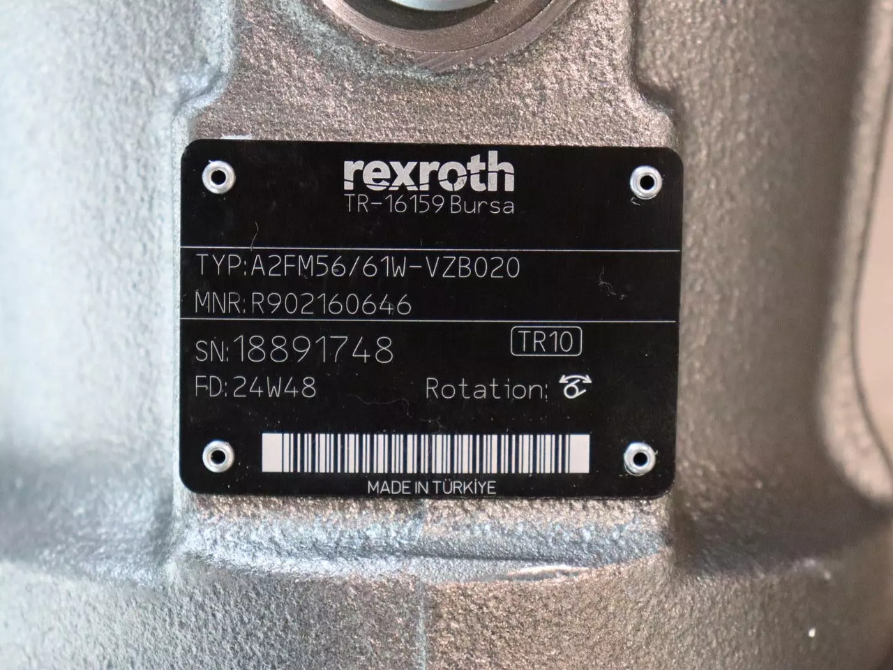 REXROTH A2FM56/61W-VZB020 - Motor hidráulico para Maquinaria de construcción: foto 4 REXROTH A2FM56/61W-VZB020 - Motor hidráulico para Maquinaria de construcción: foto 4