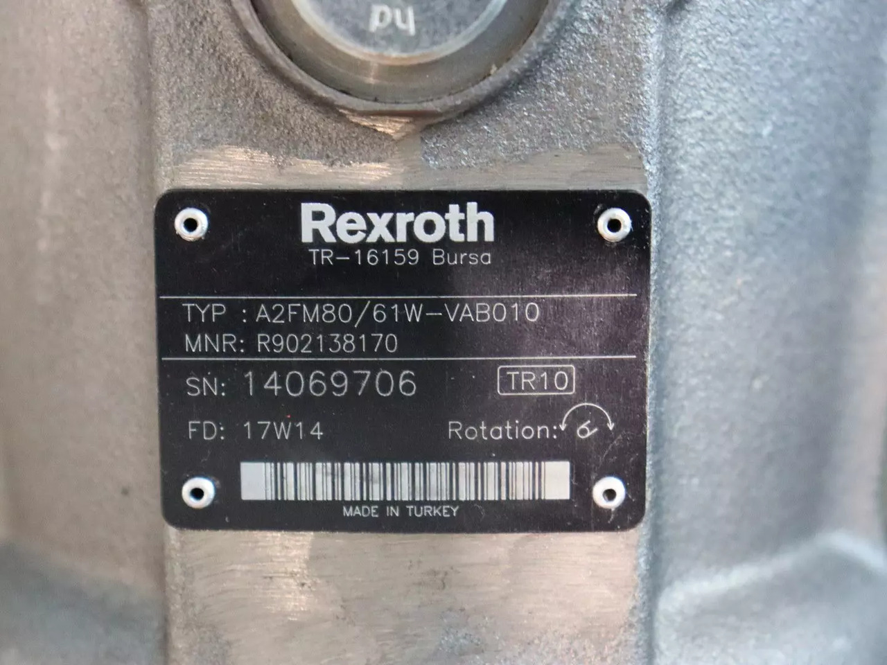 REXROTH A2FM80/61W-VAB010 - Motor hidráulico para Maquinaria de construcción: foto 3 REXROTH A2FM80/61W-VAB010 - Motor hidráulico para Maquinaria de construcción: foto 3
