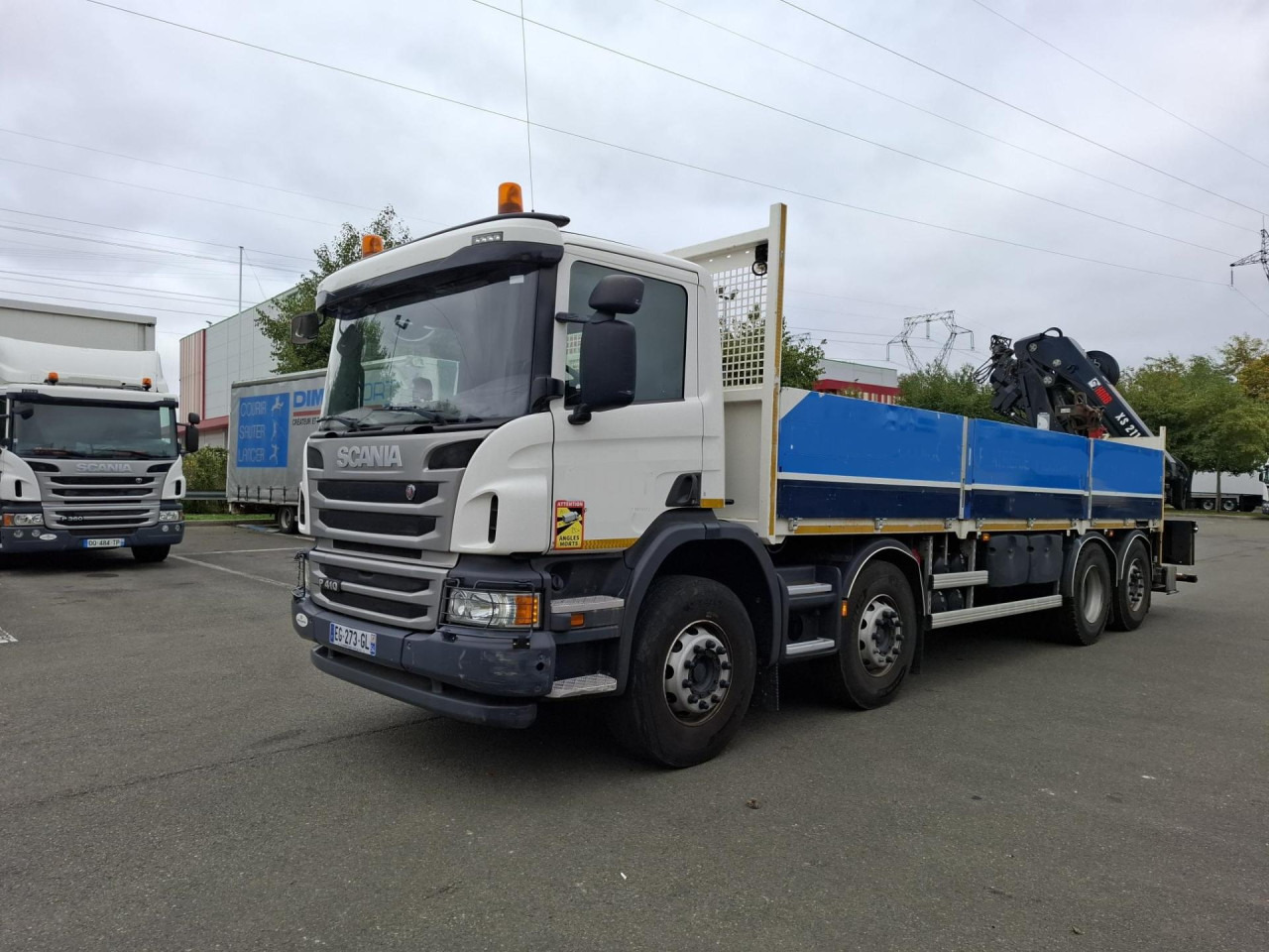 SCANIA SCANIA P41 8/2*6 Plat +Grue 21TM - Chasis camión: foto 1 SCANIA SCANIA P41 8/2*6 Plat +Grue 21TM - Chasis camión: foto 1
