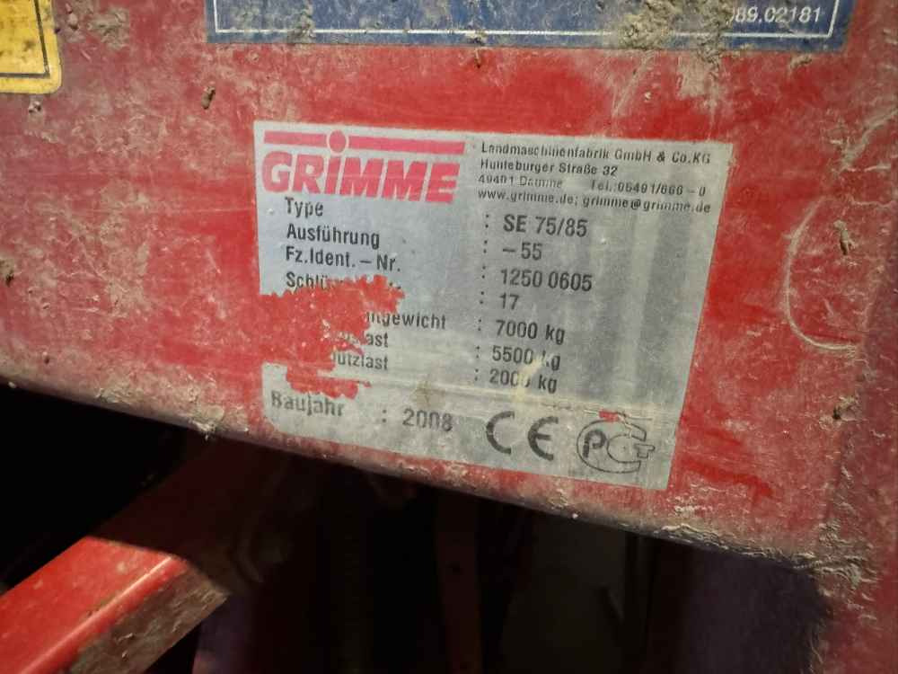 Grimme SE-85-55-UB - Cosechadora: foto 2 Grimme SE-85-55-UB - Cosechadora: foto 2