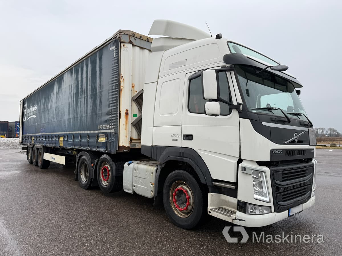 Dragbil Volvo FM 460 Euro 6 Med Kapelltrailer - Cabeza tractora, Semirremolque lona: foto 3 Dragbil Volvo FM 460 Euro 6 Med Kapelltrailer - Cabeza tractora, Semirremolque lona: foto 3