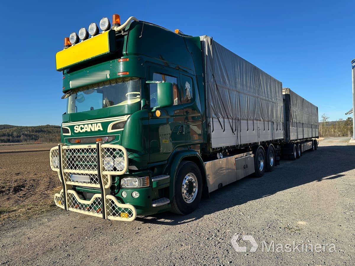 Spanmålsbil Scania R580 med Ory byggnation - Camión caja cerrada: foto 1 Spanmålsbil Scania R580 med Ory byggnation - Camión caja cerrada: foto 1