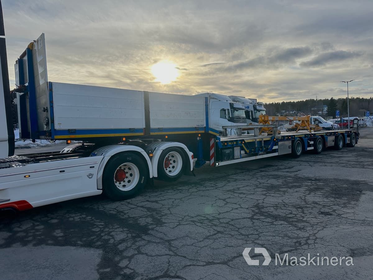 Trailerteknik T4-61-FOUZ Maskintrailer Pk Trailerteknik 4-axlad - Semirremolque plataforma/ Caja abierta: foto 2 Trailerteknik T4-61-FOUZ Maskintrailer Pk Trailerteknik 4-axlad - Semirremolque plataforma/ Caja abierta: foto 2