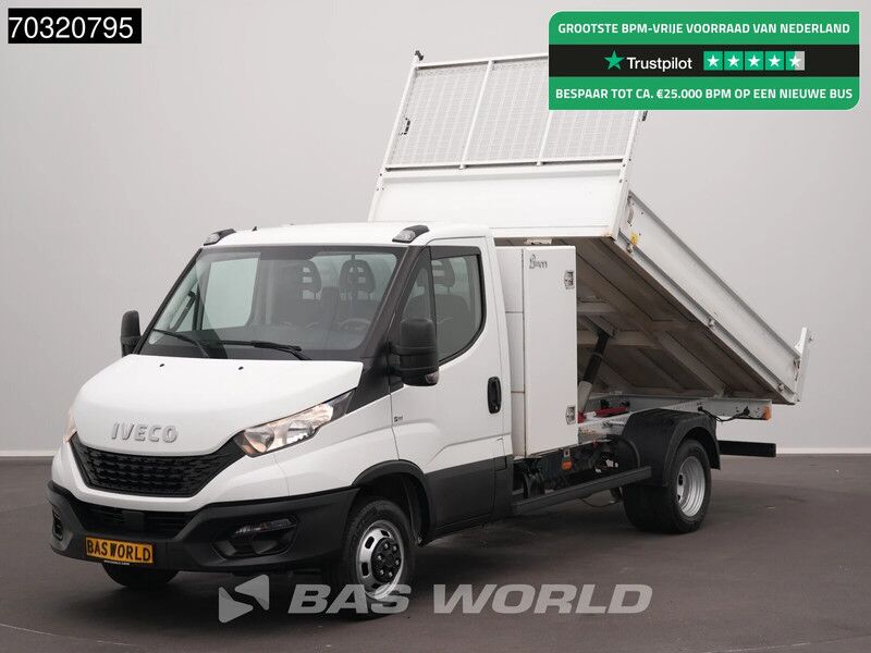 Iveco Daily 35C16 3.0L Kipper met Kist Dubbellucht 3,5t Trekhaak 160PK Navi Airco Cruise Euro6 Tipper Benne Kieper Airco Trekhaak Cruise con - Volquete furgoneta: foto 1 Iveco Daily 35C16 3.0L Kipper met Kist Dubbellucht 3,5t Trekhaak 160PK Navi Airco Cruise Euro6 Tipper Benne Kieper Airco Trekhaak Cruise con - Volquete furgoneta: foto 1
