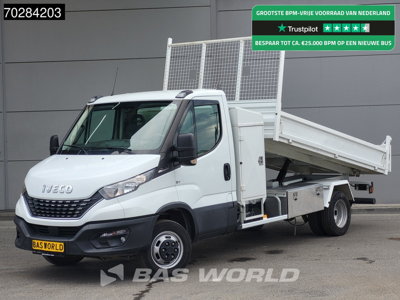 Iveco Daily 35C18 3.0L Automaat Kipper met Kist Dubbellucht 3,5t Trekhaak Cruise Euro6 Tipper Benne Kieper 2m3 Trekhaak Cruise control - Volquete furgoneta: foto 1 Iveco Daily 35C18 3.0L Automaat Kipper met Kist Dubbellucht 3,5t Trekhaak Cruise Euro6 Tipper Benne Kieper 2m3 Trekhaak Cruise control - Volquete furgoneta: foto 1