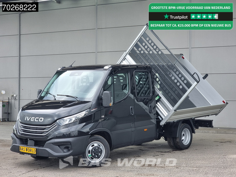 Iveco Daily 35C21 3 zijdige Kipper Dubbel Cabine 210PK 3.0L Dubbellucht Airco Cruise LED Camera Tipper 2m3 Airco - Volquete furgoneta: foto 1 Iveco Daily 35C21 3 zijdige Kipper Dubbel Cabine 210PK 3.0L Dubbellucht Airco Cruise LED Camera Tipper 2m3 Airco - Volquete furgoneta: foto 1