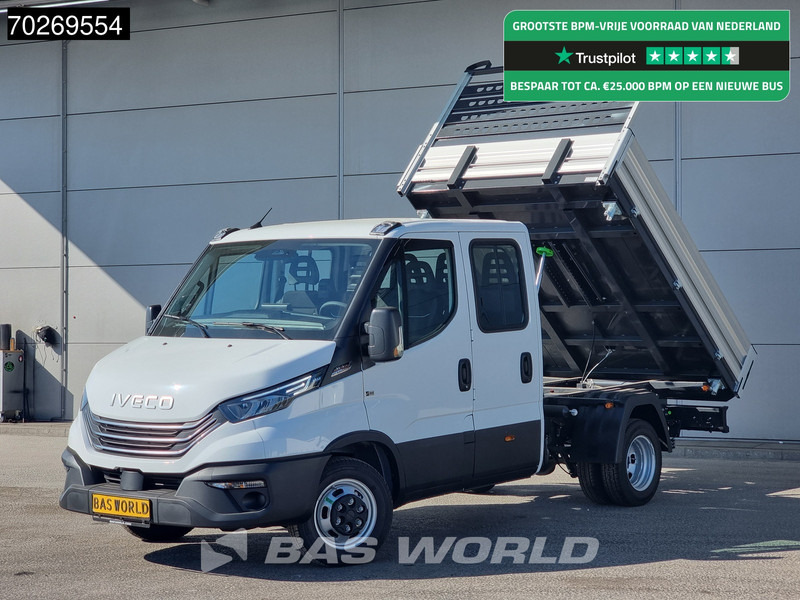 Iveco Daily 35C21 3 zijdige Kipper Dubbel Cabine 210PK 3.0L Dubbellucht Airco Cruise LED Camera Tipper Benne Kieper 2m3 Airco Trekhaak - Volquete furgoneta: foto 1 Iveco Daily 35C21 3 zijdige Kipper Dubbel Cabine 210PK 3.0L Dubbellucht Airco Cruise LED Camera Tipper Benne Kieper 2m3 Airco Trekhaak - Volquete furgoneta: foto 1