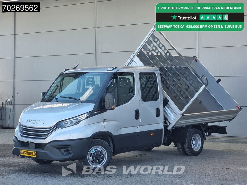 Iveco Daily 35C21 BPM Vrij 3 zijdige Kipper Dubbel Cabine 210PK 3.0L Dubbellucht Airco Cruise LED Camera Tipper Benne Kieper 2m3 Airco Dubbe - Volquete furgoneta: foto 1 Iveco Daily 35C21 BPM Vrij 3 zijdige Kipper Dubbel Cabine 210PK 3.0L Dubbellucht Airco Cruise LED Camera Tipper Benne Kieper 2m3 Airco Dubbe - Volquete furgoneta: foto 1