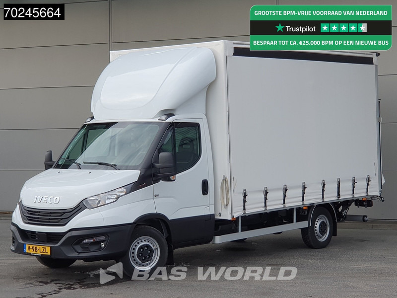 Iveco Daily 35S18 3.0L Laadklep 180PK Schuifzeilen Airco Cruise Bakwagen Euro6 Meubelbak Zeilenwagen Schuifzeil Plane 22m3 Airco Cruise cont - Furgoneta con caja de lona: foto 1 Iveco Daily 35S18 3.0L Laadklep 180PK Schuifzeilen Airco Cruise Bakwagen Euro6 Meubelbak Zeilenwagen Schuifzeil Plane 22m3 Airco Cruise cont - Furgoneta con caja de lona: foto 1