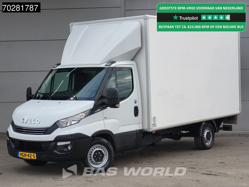 Iveco Daily 35S18 3.0L Laadklep Bakwagen Airco Lat om Lat Euro6 Meubelbak Koffer 20m3 Airco - Furgoneta: foto 1 Iveco Daily 35S18 3.0L Laadklep Bakwagen Airco Lat om Lat Euro6 Meubelbak Koffer 20m3 Airco - Furgoneta: foto 1