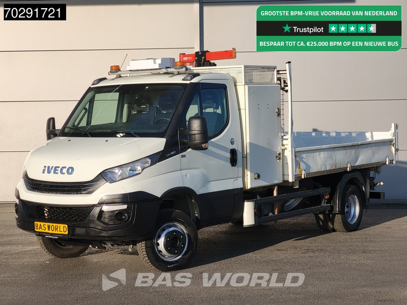 Iveco Daily 70C18 3.0L Open Laadbak 500KG Kraan Kraanwagen Open Laadbak 3,5t Trekhaak Airco Cruise Euro6 Kraan Crane Kranwagen Pritsche Pick - Caja abierta furgoneta: foto 1 Iveco Daily 70C18 3.0L Open Laadbak 500KG Kraan Kraanwagen Open Laadbak 3,5t Trekhaak Airco Cruise Euro6 Kraan Crane Kranwagen Pritsche Pick - Caja abierta furgoneta: foto 1
