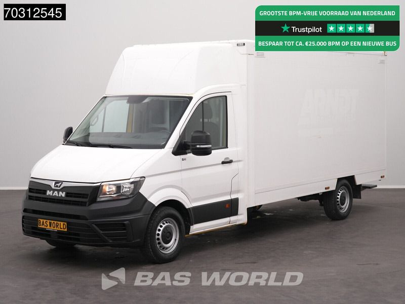 MAN TGE 3.100 433cm Bakwagen Achterdeuren Zijdeur Airco Camera Euro6 Meubelbak Koffer Verkoopwagen Pakketwagen - Furgoneta: foto 1 MAN TGE 3.100 433cm Bakwagen Achterdeuren Zijdeur Airco Camera Euro6 Meubelbak Koffer Verkoopwagen Pakketwagen - Furgoneta: foto 1