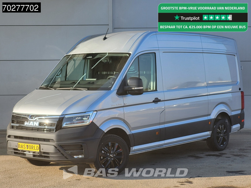 MAN TGE 3.180 Automaat 180PK L3H3 LED Airco Cruise Trekhaak Camera Parkeersensoren L2H2 11m3 Airco Trekhaak - Furgón: foto 1 MAN TGE 3.180 Automaat 180PK L3H3 LED Airco Cruise Trekhaak Camera Parkeersensoren L2H2 11m3 Airco Trekhaak - Furgón: foto 1