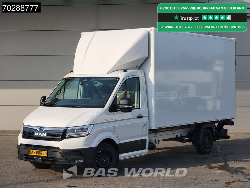 MAN TGE 3.180 Automaat Laadklep Bakwagen 2025 Facelift Navi LED Airco Cruise Euro6 Meubelbak Koffer 21m3 Airco Cruise control - Furgoneta: foto 1 MAN TGE 3.180 Automaat Laadklep Bakwagen 2025 Facelift Navi LED Airco Cruise Euro6 Meubelbak Koffer 21m3 Airco Cruise control - Furgoneta: foto 1