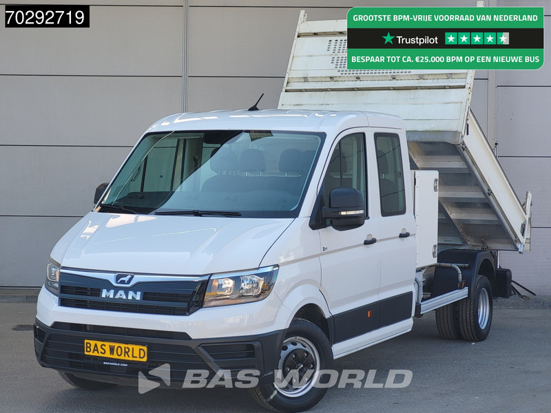 MAN TGE 5.120 COMING SOON! Kipper met Kist Dubbel Cabine Dubbellucht 3,5t Trekhaak Navi Airco Camera Euro6 Tipper Benne Kieper Airco Dubbel ca - Volquete furgoneta: foto 1 MAN TGE 5.120 COMING SOON! Kipper met Kist Dubbel Cabine Dubbellucht 3,5t Trekhaak Navi Airco Camera Euro6 Tipper Benne Kieper Airco Dubbel ca - Volquete furgoneta: foto 1