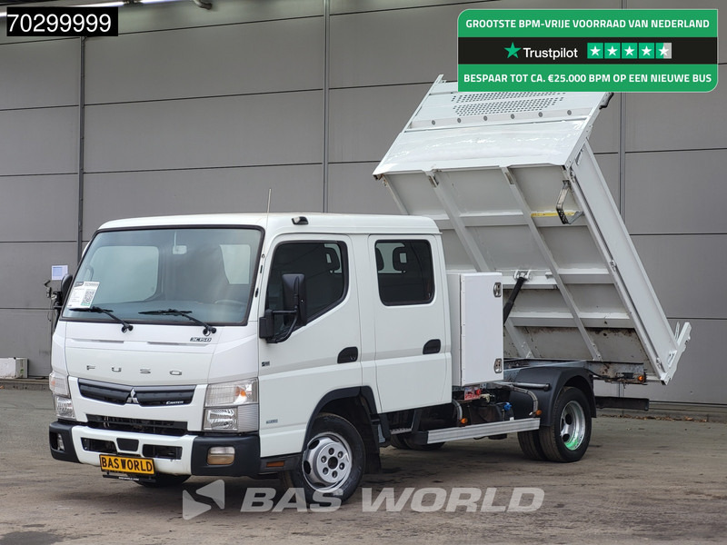 Mitsubishi Canter 3C15 3.0L Kipper met Kist Dubbel Cabine Dubbellucht 3,5t Trekhaak 150PK Airco Euro6 Tipper Benne Kieper Airco Trekhaak - Volquete furgoneta: foto 1 Mitsubishi Canter 3C15 3.0L Kipper met Kist Dubbel Cabine Dubbellucht 3,5t Trekhaak 150PK Airco Euro6 Tipper Benne Kieper Airco Trekhaak - Volquete furgoneta: foto 1