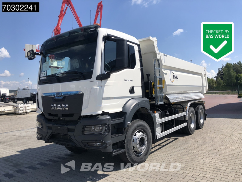 MAN TGS 33.400 6X4 NEW 17m3 KH Kipper Manual Steel suspension Big-Axle EURO 2 - Volquete camión: foto 1 MAN TGS 33.400 6X4 NEW 17m3 KH Kipper Manual Steel suspension Big-Axle EURO 2 - Volquete camión: foto 1
