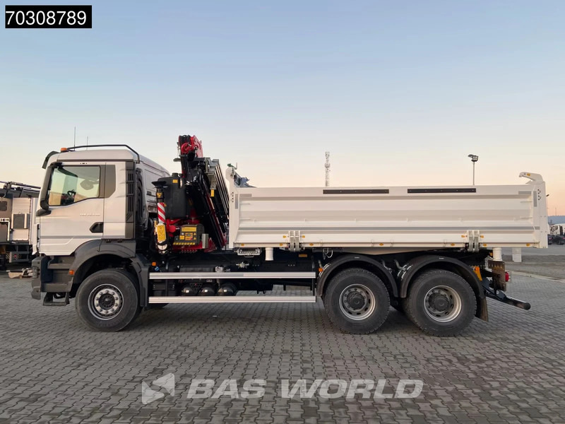 MAN TGS 33.440 TGS 6X4 NEW! FASSI F235A.0.25 Kran Crane 11m3 3-way tipper Big-Axle Euro 6 - Volquete camión, Camión grúa: foto 3 MAN TGS 33.440 TGS 6X4 NEW! FASSI F235A.0.25 Kran Crane 11m3 3-way tipper Big-Axle Euro 6 - Volquete camión, Camión grúa: foto 3
