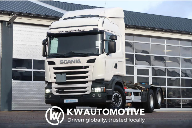 Scania R450 6X2/ HOOKLIFT 20T/ RETARDER/ LIFT/ - Camión con equipo de cable: foto 1 Scania R450 6X2/ HOOKLIFT 20T/ RETARDER/ LIFT/ - Camión con equipo de cable: foto 1