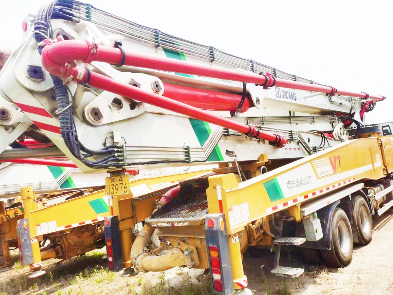 XCMG Official HB58V Cement Pump Machine 58m Used Concrete Pump Truck with Factory Price - Bomba de hormigón: foto 4 XCMG Official HB58V Cement Pump Machine 58m Used Concrete Pump Truck with Factory Price - Bomba de hormigón: foto 4