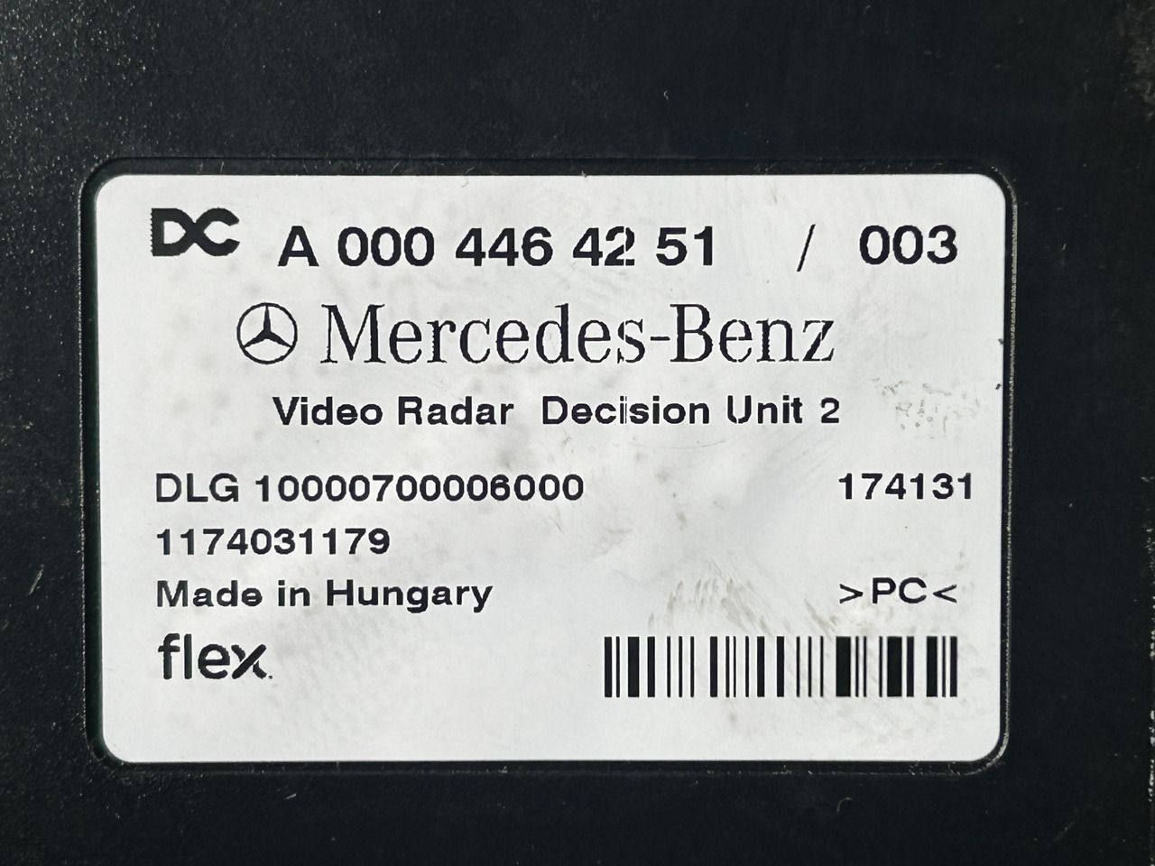 MERCEDES ACTROS MP4 VRDU 2 - Sistema eléctrico para Camión: foto 2 MERCEDES ACTROS MP4 VRDU 2 - Sistema eléctrico para Camión: foto 2