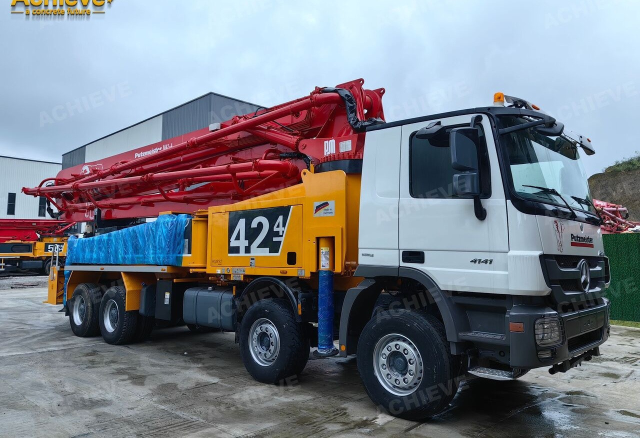 PUTZMEISTER Mercedes-Benz Actros 4141 concrete pumpM42-4R 170 m³【ACHIEVE】TOP CONDITION!!! - Bomba de hormigón: foto 1 PUTZMEISTER Mercedes-Benz Actros 4141 concrete pumpM42-4R 170 m³【ACHIEVE】TOP CONDITION!!! - Bomba de hormigón: foto 1