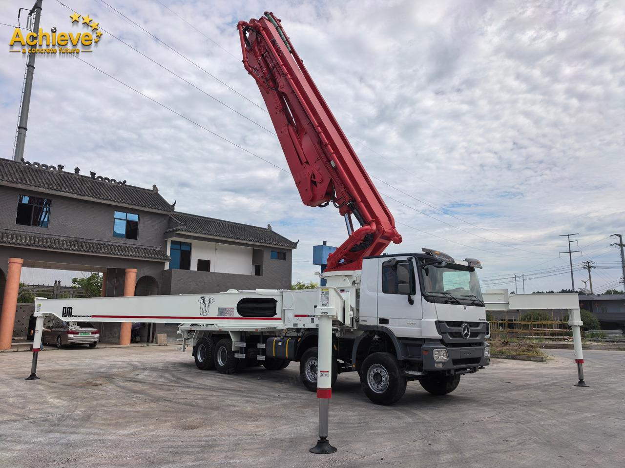 Putzmeister Putzmeister M56-4RZ Actros 4141Mercedes-Benz Concrete pump truck 【ACHIEVE】TOP CONDITION!!! - Bomba de hormigón: foto 1 Putzmeister Putzmeister M56-4RZ Actros 4141Mercedes-Benz Concrete pump truck 【ACHIEVE】TOP CONDITION!!! - Bomba de hormigón: foto 1