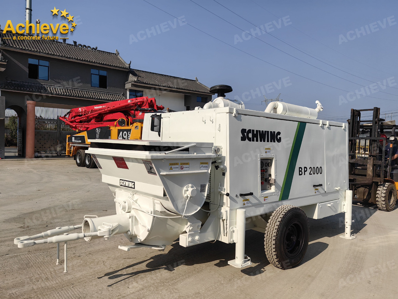 Schwing BP2000 5000kg 2008 Concrete Pump With Brand New High Quality 【ACHIEVE】 TOP CONDITION!!! - Bomba de hormigon estacionaria: foto 2 Schwing BP2000 5000kg 2008 Concrete Pump With Brand New High Quality 【ACHIEVE】 TOP CONDITION!!! - Bomba de hormigon estacionaria: foto 2