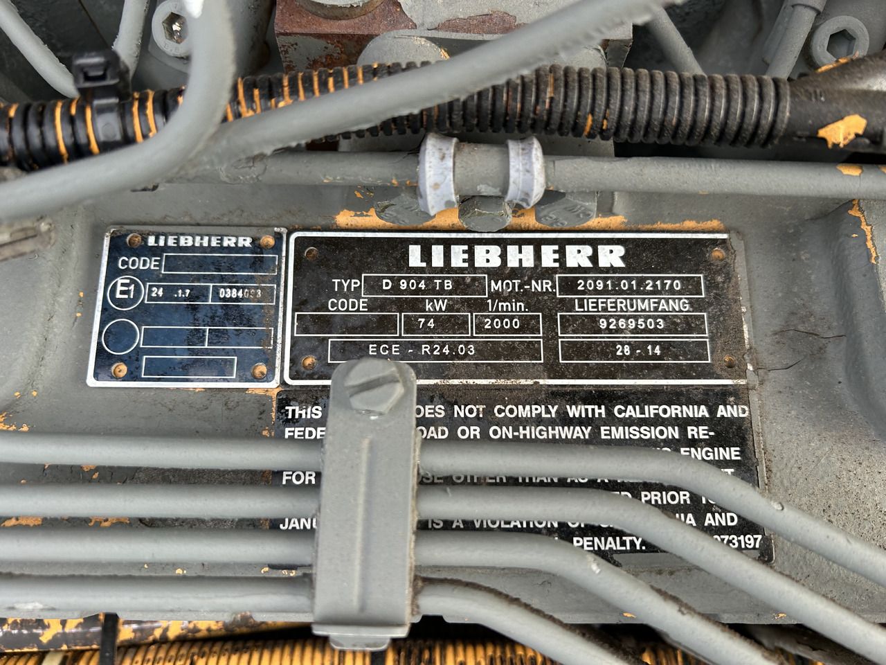 Liebehrr D904TB - Motor para Excavadora de ruedas: foto 4 Liebehrr D904TB - Motor para Excavadora de ruedas: foto 4