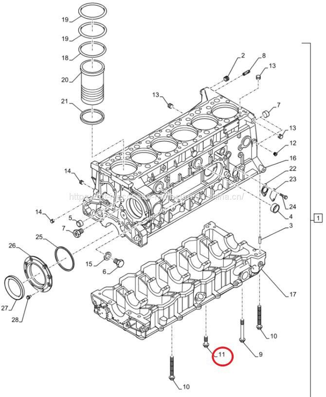 FPT IVECO CASE Cursor11 F3GFE613A B001 5801863562 screw 99433863 - Motor y piezas: foto 1 FPT IVECO CASE Cursor11 F3GFE613A B001 5801863562 screw 99433863 - Motor y piezas: foto 1