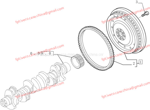 FPT IVECO CASE Cursor13 F3BE0684A B001 504003647 ENGINE FLYWHEEL 500374302 - Volante de inercia: foto 1 FPT IVECO CASE Cursor13 F3BE0684A B001 504003647 ENGINE FLYWHEEL 500374302 - Volante de inercia: foto 1