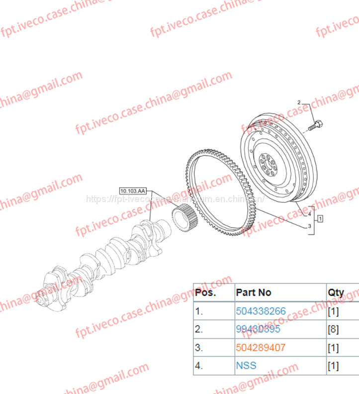 FPT IVECO CASE Cursor9 F2CFE614A*B041/F2CGE614F*V004 5802431166 Engine Flywheel504338266 - Volante de inercia: foto 1 FPT IVECO CASE Cursor9 F2CFE614A*B041/F2CGE614F*V004 5802431166 Engine Flywheel504338266 - Volante de inercia: foto 1