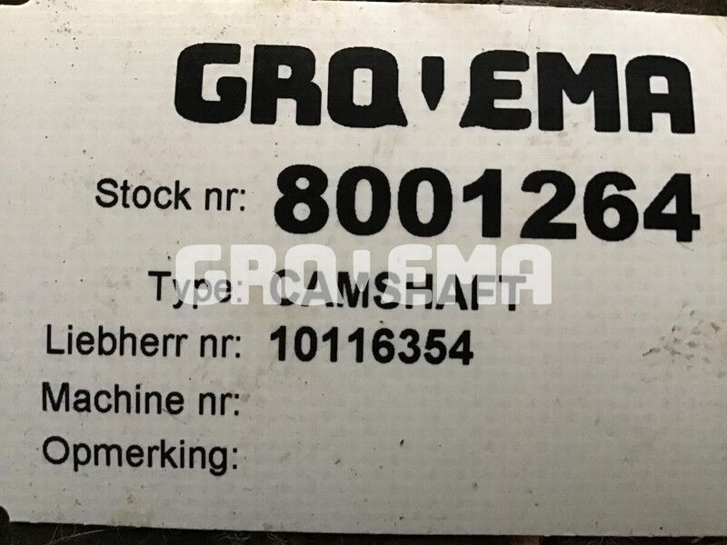 Liebherr Camshaft D9508 - Árbol de levas: foto 1 Liebherr Camshaft D9508 - Árbol de levas: foto 1