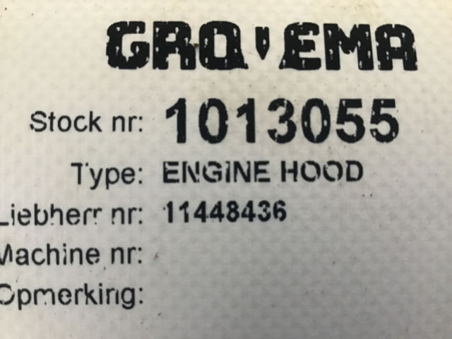 Liebherr Engine Hood - Capota: foto 5 Liebherr Engine Hood - Capota: foto 5