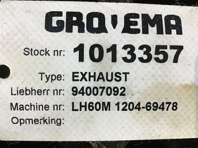 Liebherr Exhaust - Tubo de escape: foto 5 Liebherr Exhaust - Tubo de escape: foto 5