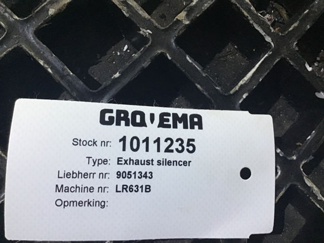 Liebherr Exhaust Silencer - Tubo de escape: foto 3 Liebherr Exhaust Silencer - Tubo de escape: foto 3