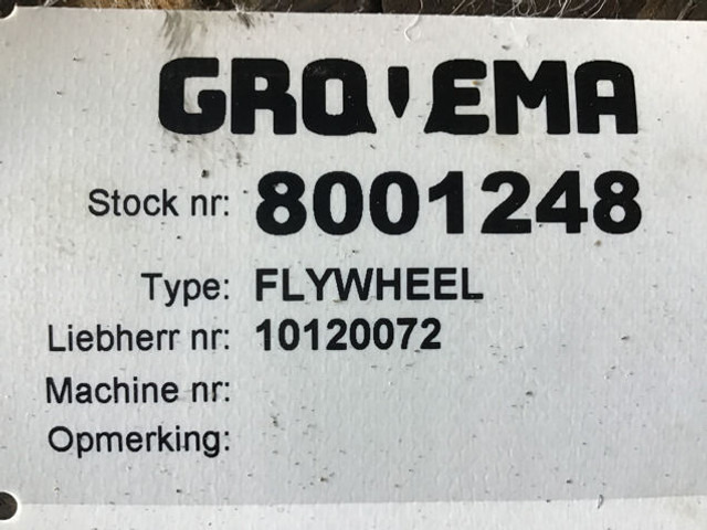 Liebherr Flywheel - Volante de inercia: foto 1 Liebherr Flywheel - Volante de inercia: foto 1