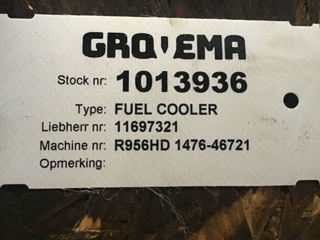 Liebherr Fuel Cooler - Enfriador de aceite: foto 2 Liebherr Fuel Cooler - Enfriador de aceite: foto 2