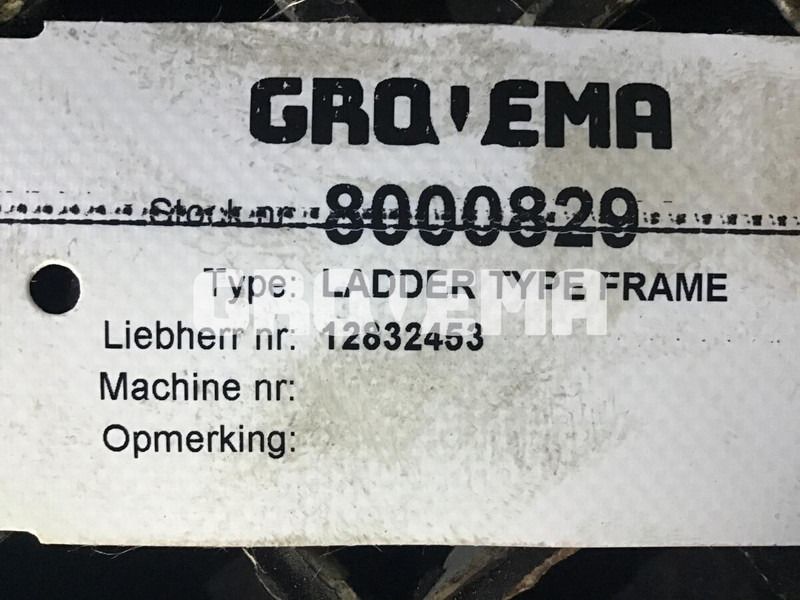 Liebherr Ladder Type Frame - Motor y piezas: foto 3 Liebherr Ladder Type Frame - Motor y piezas: foto 3