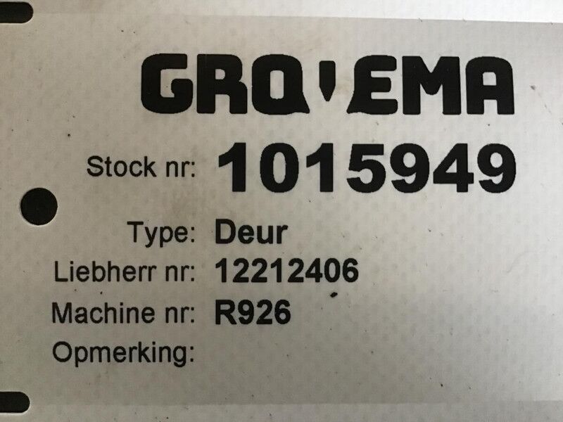 Liebherr R922 / R924 / R934 / R926 / R930 LC / R930 / R938 - Puerta y piezas: foto 2 Liebherr R922 / R924 / R934 / R926 / R930 LC / R930 / R938 - Puerta y piezas: foto 2