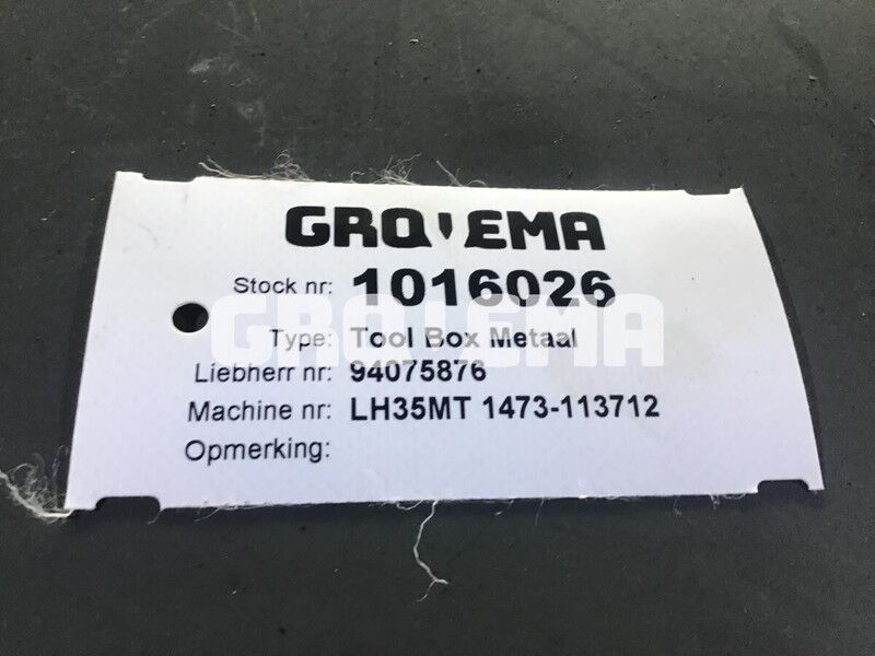 Liebherr Tool Box - Piezas de recambio: foto 3 Liebherr Tool Box - Piezas de recambio: foto 3