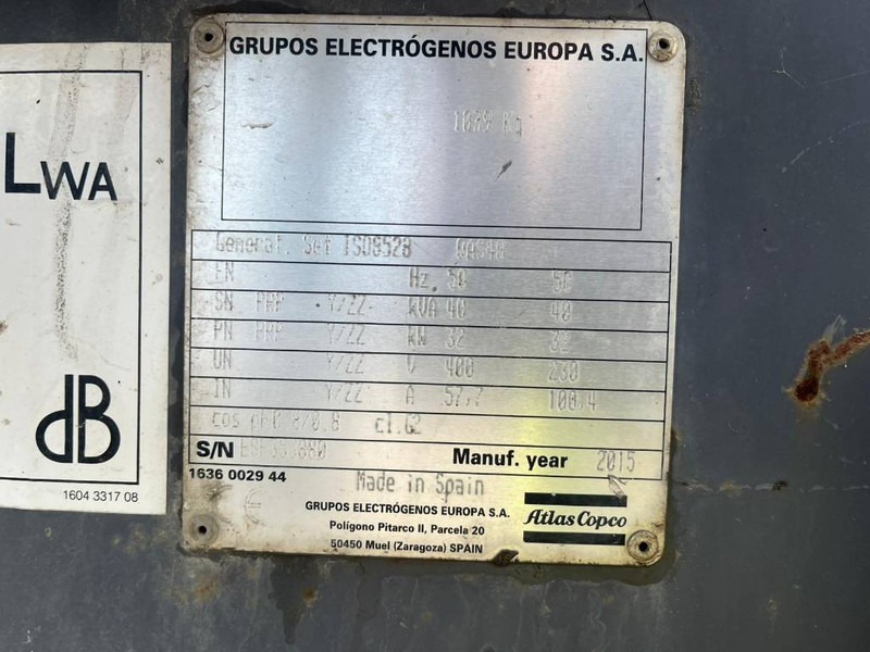 Atlas-Copco QAS 40 - Generador industriale: foto 5 Atlas-Copco QAS 40 - Generador industriale: foto 5