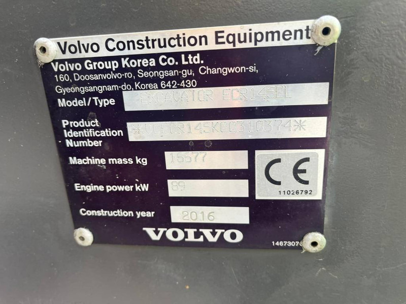 Volvo ECR 145 EL - Excavadora de cadenas: foto 5 Volvo ECR 145 EL - Excavadora de cadenas: foto 5