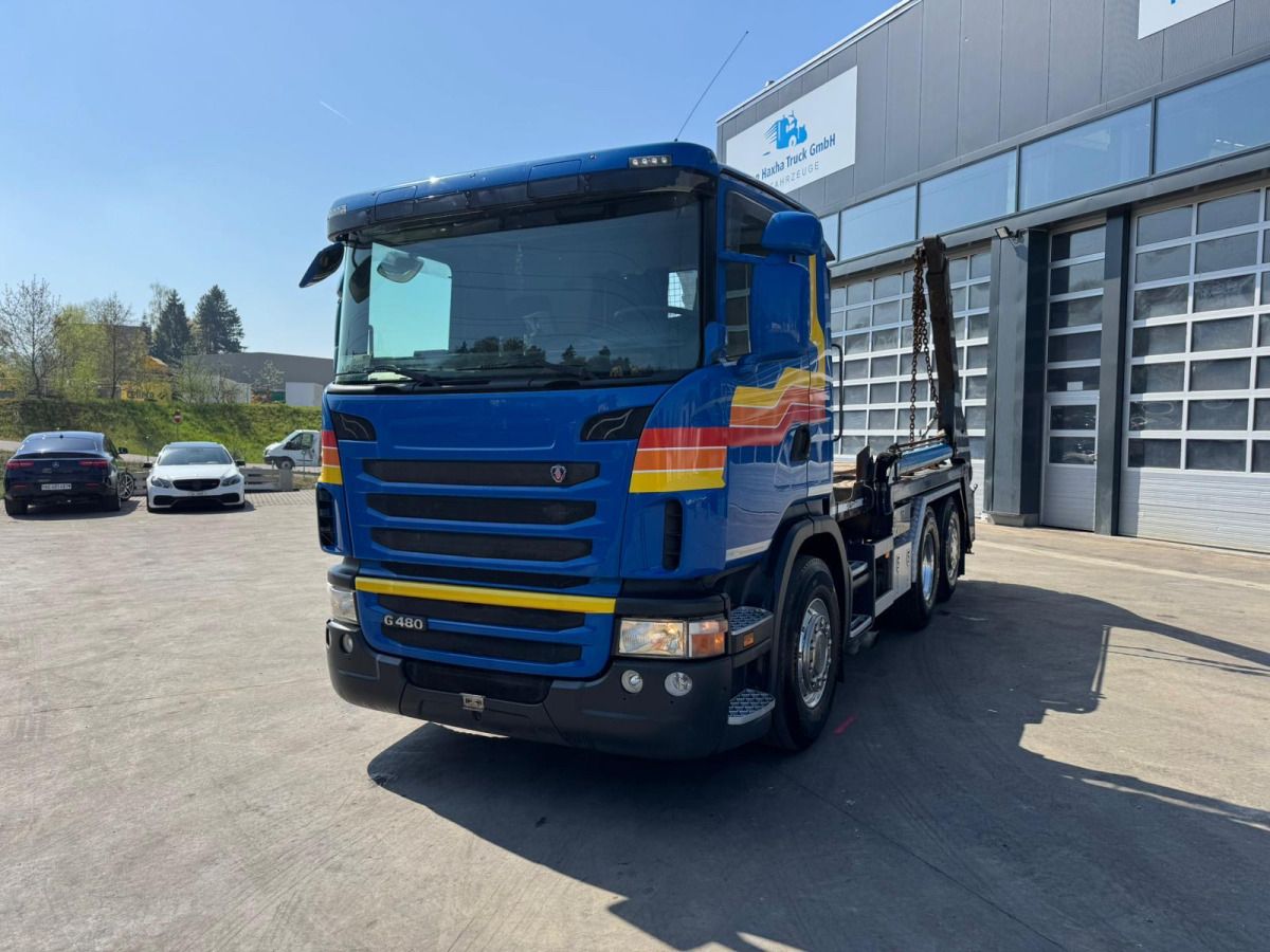 SCANIA G480 6x2 Gergen 26T - Portacontenedor de cadenas camión: foto 1 SCANIA G480 6x2 Gergen 26T - Portacontenedor de cadenas camión: foto 1