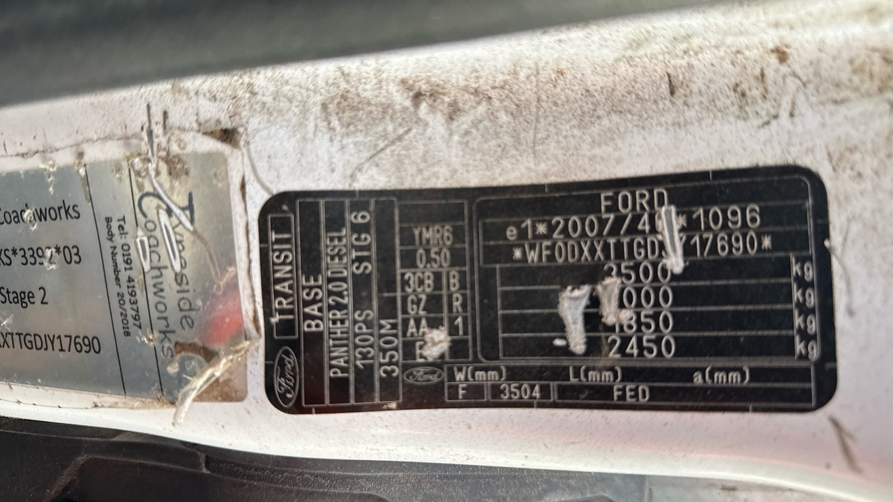 Volquete furgoneta Ford Transit 350 2.0 TDCI 130PS: foto 12