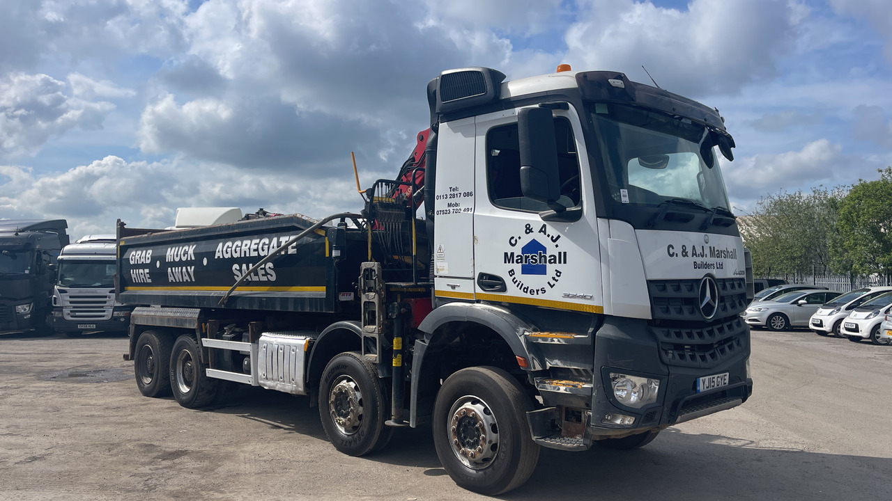 MERCEDES-BENZ AROCS  3240 - Volquete camión, Camión grúa: foto 1 MERCEDES-BENZ AROCS  3240 - Volquete camión, Camión grúa: foto 1