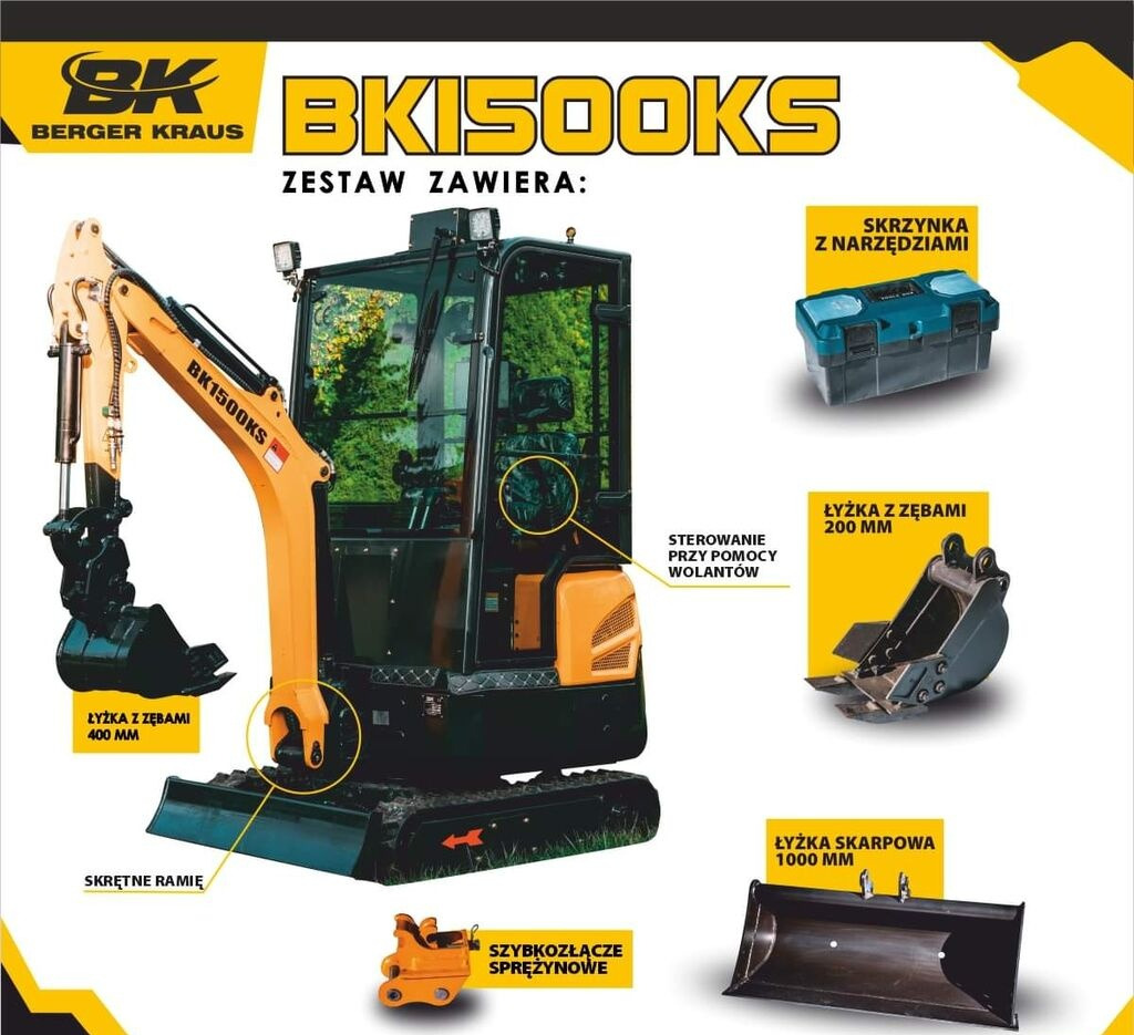 Berger Kraus BK1500KSR - Miniexcavadora: foto 2 Berger Kraus BK1500KSR - Miniexcavadora: foto 2