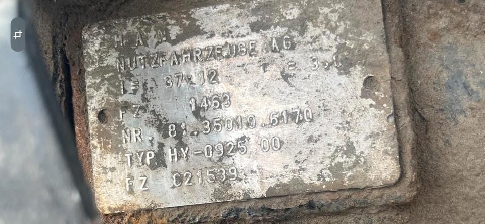 MAN TGL Hinterachse 37:12 / 81.35010.6170 - Eje posterior para Camión: foto 2 MAN TGL Hinterachse 37:12 / 81.35010.6170 - Eje posterior para Camión: foto 2